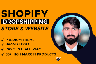 build a passive income high converting shopify dropshipping  store