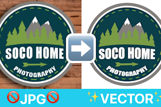 retouch and edit images, photoshop, logo, jpg to vector
