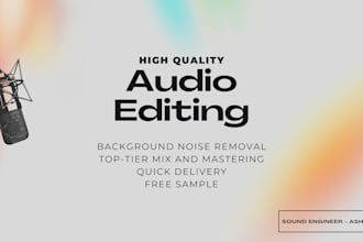 remove noise, clean and edit your podcast or audio