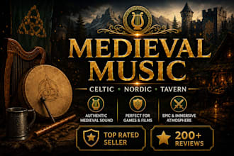 compose original medieval musics for your projects