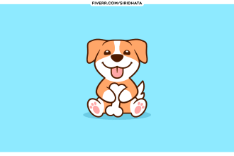 draw a cute cartoon animal character design