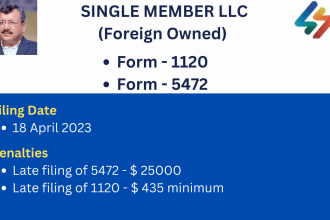 prepare form 5472 with form 1120 of foreign owned US llc