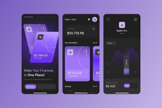 design fintech uiux design for  mobile , website, dashboard