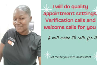 do quality appointment settings and welcome calls for you