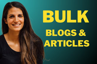 write bulk SEO articles and blog posts quickly