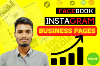 do facebook business page creation, fb fan page setup, banner, cover design