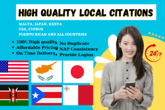 do local citations for japan, malta, kenya, USA, cyprus and all countries