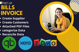 do   bills and invoices setting in quickbooks and xero