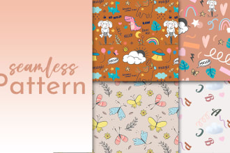 design creative seamless patterns for textile, fabric prints