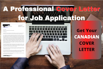 write a professional canadian cover letter for your job application
