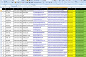 prepare recruiting database using linkedin