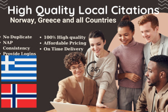 do best local citations for norway, greece and all countries