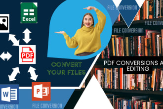 convert pdf to word, images to pdf, or any other conversion