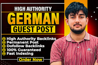 provide high authority white hat dofollow seo german guest post backlinks