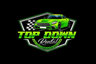 design auto detailing automotive and car wash logo design