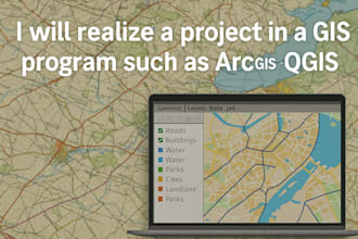 create your map or project in arcgis