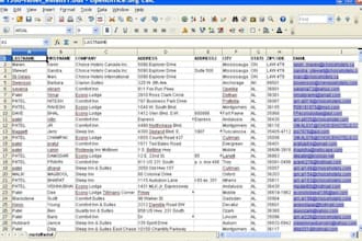 send you 1,360 USA hotels and motels with emails