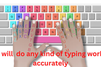 do any kind of typing work accurately