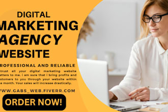 create digital marketing agency website, digital agency, wordpress website