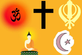 research and write about the all religions