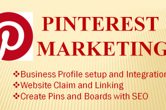 be your pinterest marketing manager, organic growth, and SEO friendly pins
