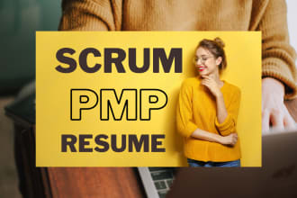write professional scrum master resume, agile or pmp resume