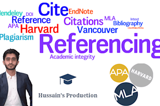 do harvard, apa, mla, chicago referencing, citation for books and articles