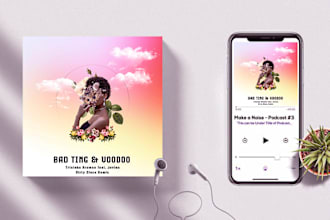 design professionally single cover art or mixtape cover, or cd cover