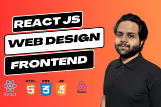 be your react js frontend website developer