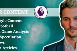 provide expert soccer content services including blog writing
