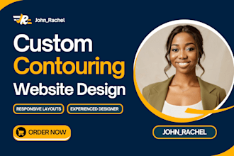 design body contouring website, spa, makeup, salon website
