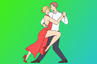 make dance logo with satisfaction guaranteed