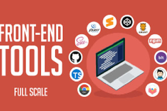 be your front end web developer using HTML, CSS, bootstrap, tailwind, react js