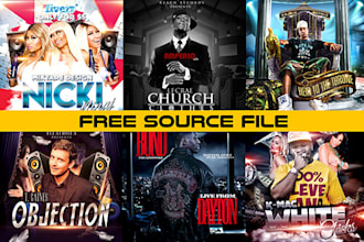design attractive mixtape or album design