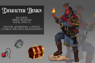 draw your dnd, rpg or original character design