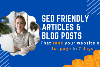 do writing for bulk seo friendly articles and blogs posts