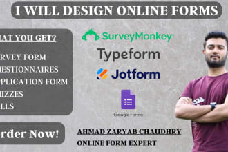 make survey on google forms or surveymonkey