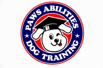 design outstanding dogs training logo within 14 hours