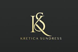 do minimalist monogram and initial letters clothing brand logo design