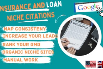 do relevant niche citation for insurance and loan business