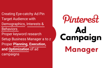 manage pinterest ad campaigns and be your ad manager
