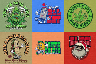 create retro vintage character illustration cartoon design