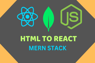 convert HTML, PSD, and figma to  react