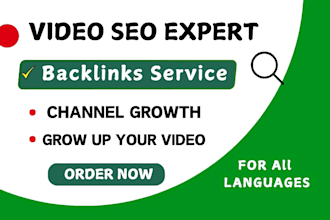 be youtube video SEO expert do backlinks for organic growth