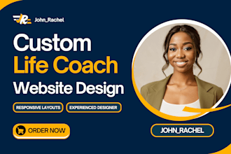 design life coaching website, consulting, children book, author website