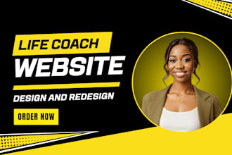 design life coaching website, consulting, children book, author website