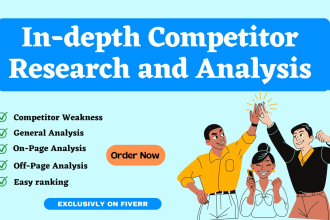 provide in depth competitor research and analysis for SEO