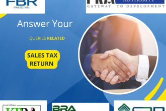 answer your sales tax return related issues to fbr and provincial authorities