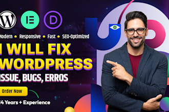 fix divi issues and customize wordpress website using divi theme