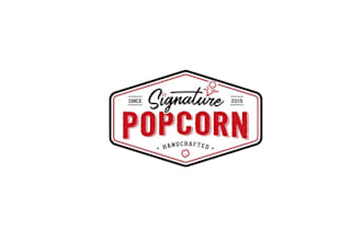 do brilliant popular simple popcorn logo with free revisions